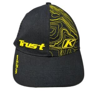 Trust Trucker Hat Black One Size Adjustable Embroidered Mesh Back Klim